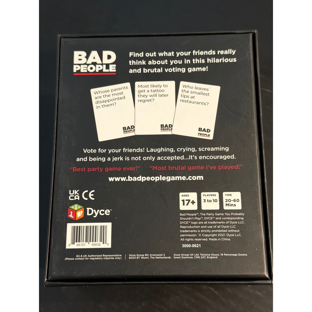 Bad People The Party Game You Probably Shouldnt Play Adult Card Game - Picture 4 of 4